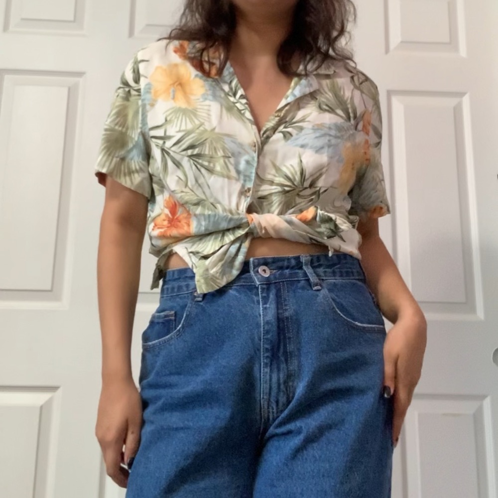 GREEN & YELLOW HAWAIIAN SHIRT